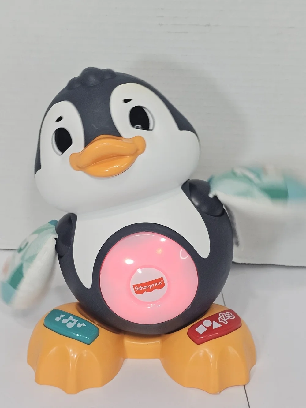 Fisher-Price Gray & Orange Penguin Interactive Kids Toy